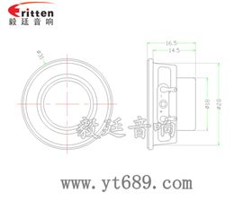 31mm2W蓝牙音箱全频喇叭成品图