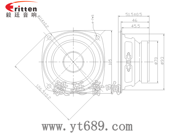 4寸25w中音多媒体音箱喇叭成品图 78mm15w内磁全频喇叭成品图